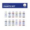 Pack Peinture Acrylique pour le cotre Jolie Brise de Artesania Latina ( 12 X 20 ml) - Artesania Latina 277PACK35