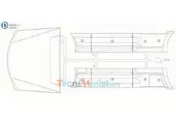 Aeromax D Cluster Tamiya (Sidewalls and roof deflector)