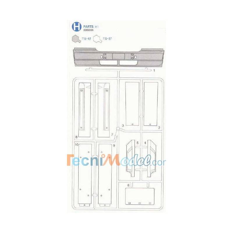 Aeromax H-package Tamiya (front bumper and other parts)