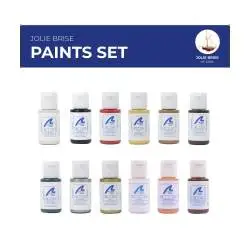 Pack Peinture Acrylique pour le cotre Jolie Brise de Artesania Latina ( 12 X 20 ml) - Artesania Latina 277PACK35