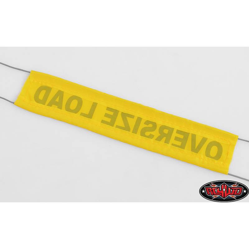 2 Banderoles "Oversize Load" en toile avec cordons - RC4WD Z-S1592