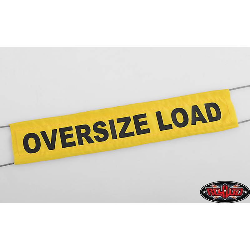 2 "Oversize Load" Flags with ropes - RC4WD Z-S1592