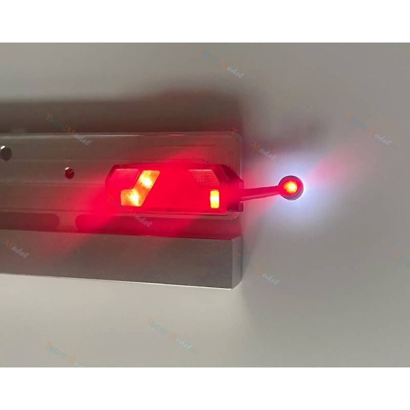 Paire de feux de gabarit souples sur platines pour feux de remorque à 7 chambres