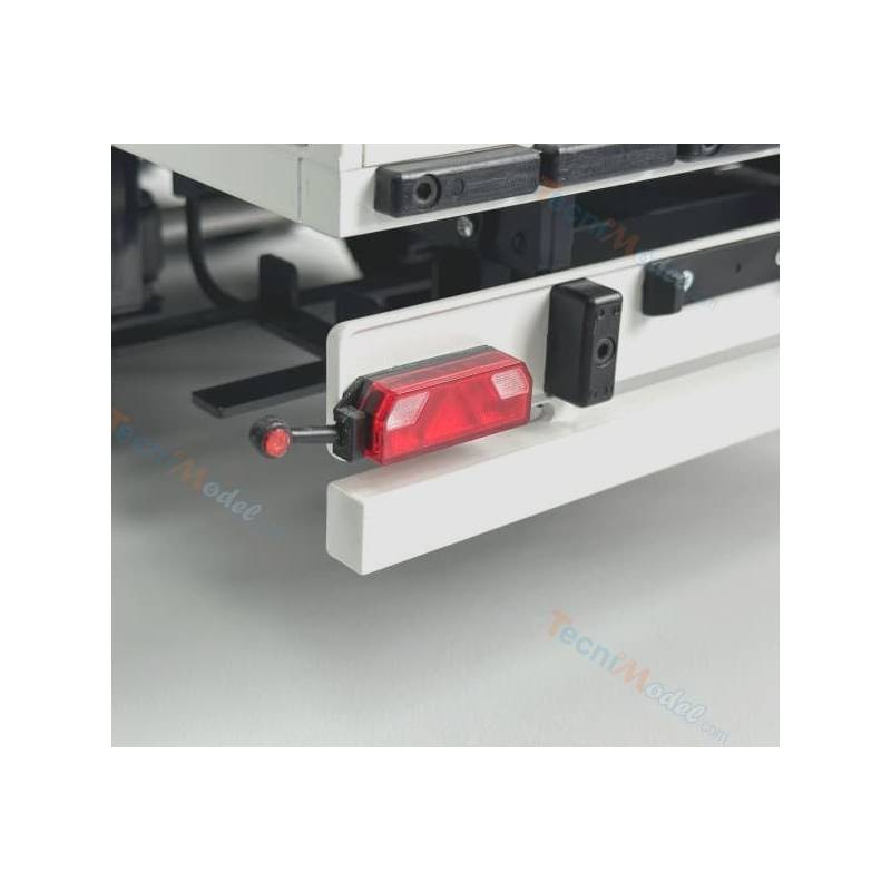 Paire de feux de gabarit souples sur platines pour feux de remorque à 7 chambres