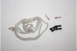 96cm chain with 2 black metal shackles - HERCULES HOBBY CRSP004BK