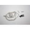 96cm chain with 2 black metal shackles - HERCULES HOBBY CRSP004BK