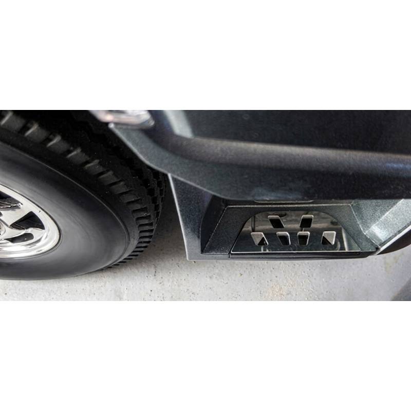 Set of 4 stainless steel steps for the Mercedes-Benz Actros MP4 Tamiya