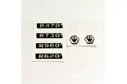 Emblèmes sticker gel en relief pour Scania R Tamiya 1/14