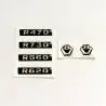 Emblèmes sticker gel en relief pour Scania R Tamiya 1/14