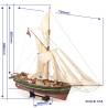 Gjoa : le navire d'Amundsen, maquette de bateau en bois - OCCRE 12016