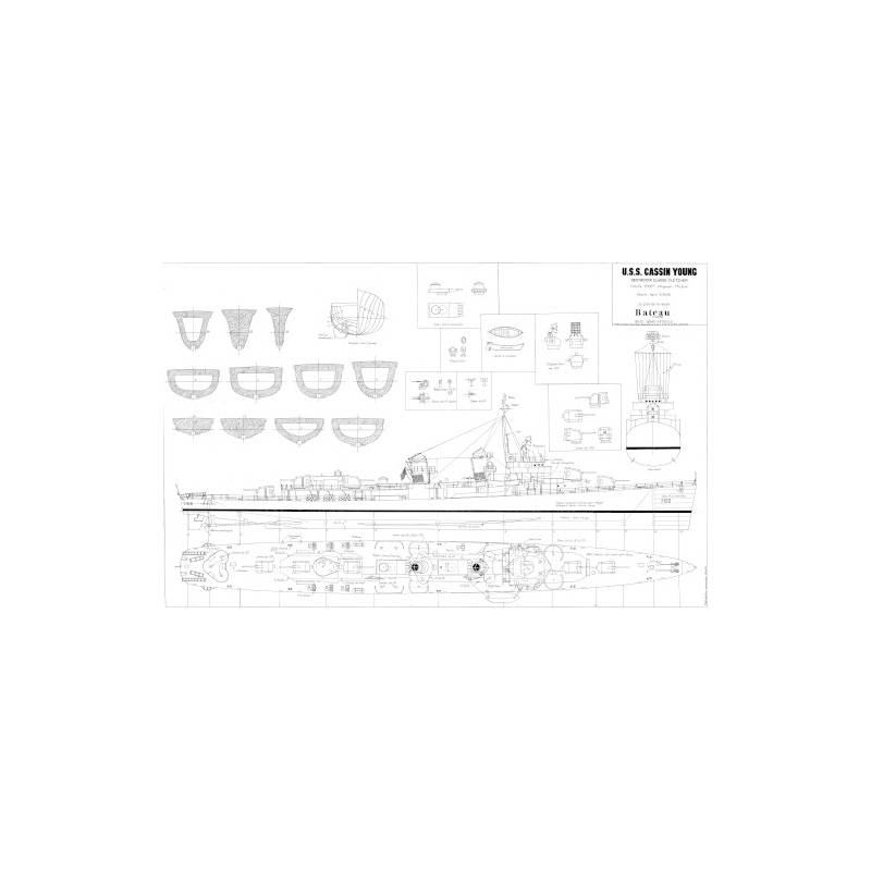 Plan MRB USS Cassin Young 1/100