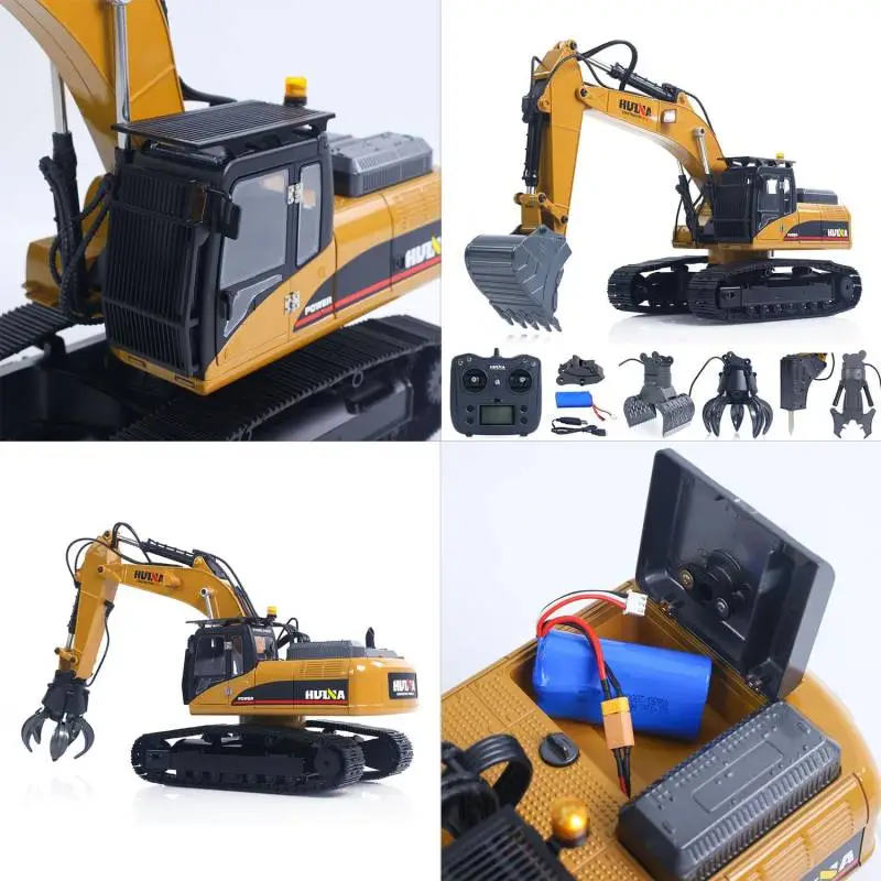 Huina 580 RC Excavator V5 1/14 FULL ALLOY 23Ch 2.4Ghz - Huina CY1580 Version 5
