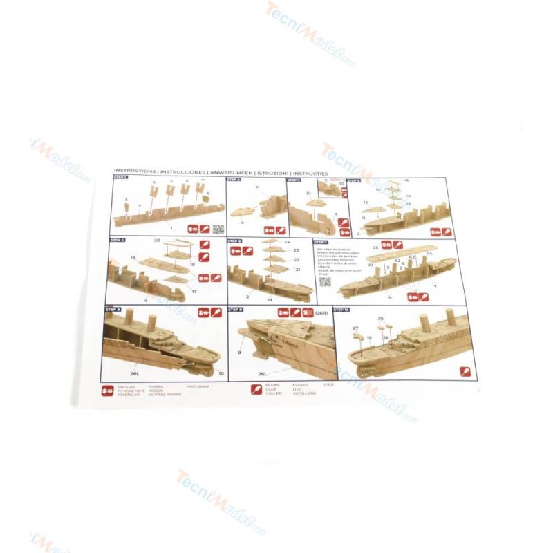Easy Kit TITANIC 1/1000 de Artesania Latina 17003