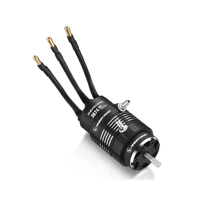 Moteur HobbyWing Seaking 3674SL 1900KV Black Motor V2 - HobbyWing 30419008