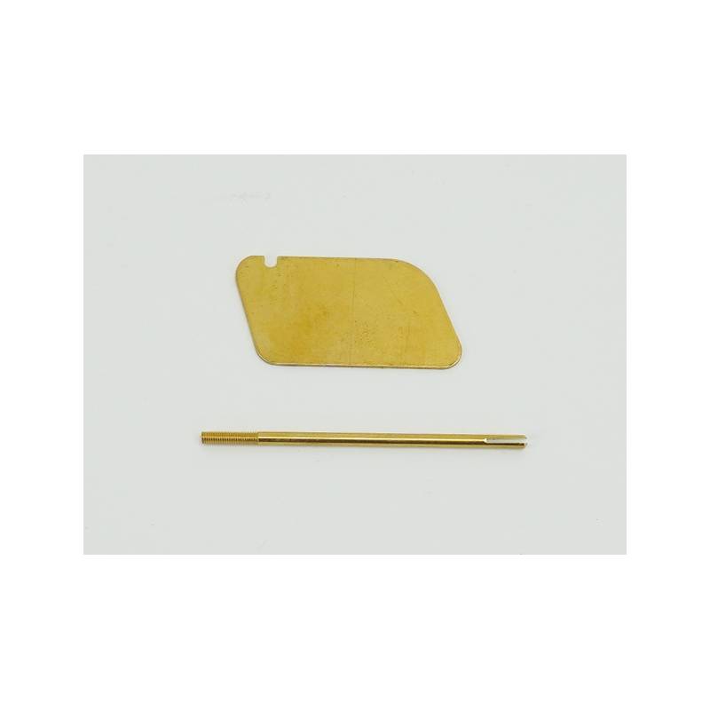Gouvernail en laiton 53x28mm pour bateau de plaisance type Runabout - Billing Boats BF-0384