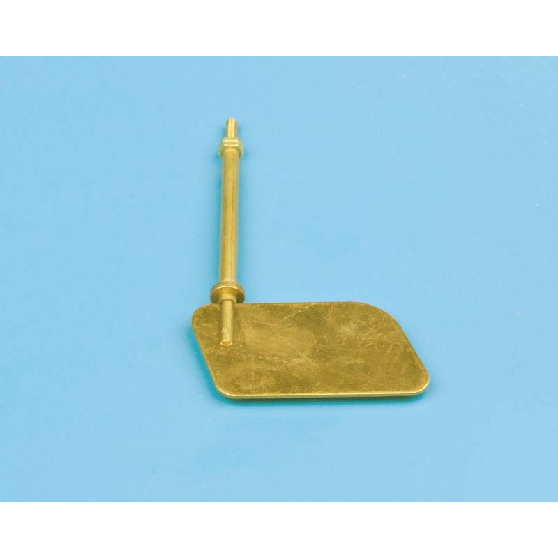 Gouvernail en laiton 53x28mm pour bateau de plaisance type Runabout - Billing Boats BF-0384