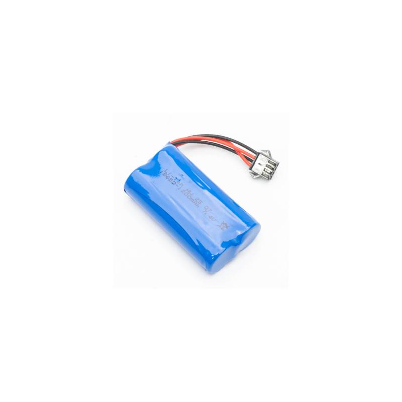Accu Li-Ion 2S 7,4V avec prise SM4P (prise 4 broches) pour pelleteuse Huina 1593 - Huina CYP1040