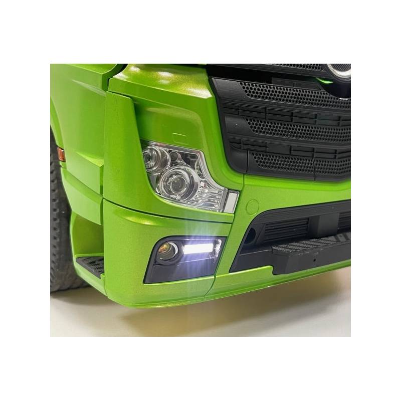 Paire de feux de jour pour Mercedes Actros MP4 1/14 Tamiya 7,2V - 12V