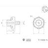 Raccord hydraulique droit M3 pour durite Ø1/Ø2mm - LESU Y-1544-A