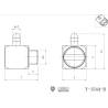 Raccord hydraulique coudé M3 pour durite Ø1/2mm - LESU Y-1544-B