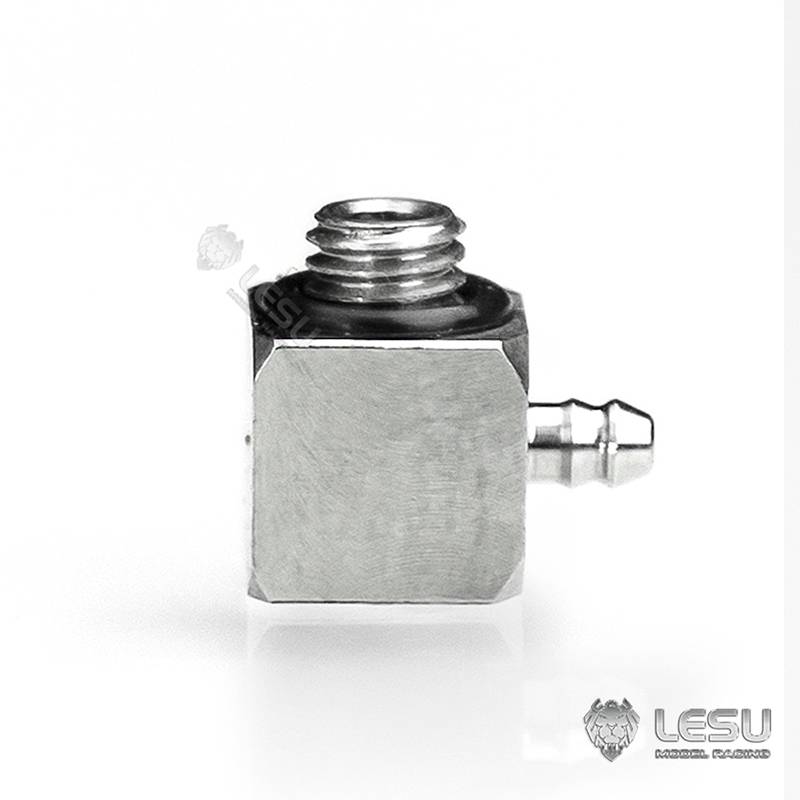 Raccord hydraulique coudé M3 pour durite Ø1/2mm - LESU Y-1544-B