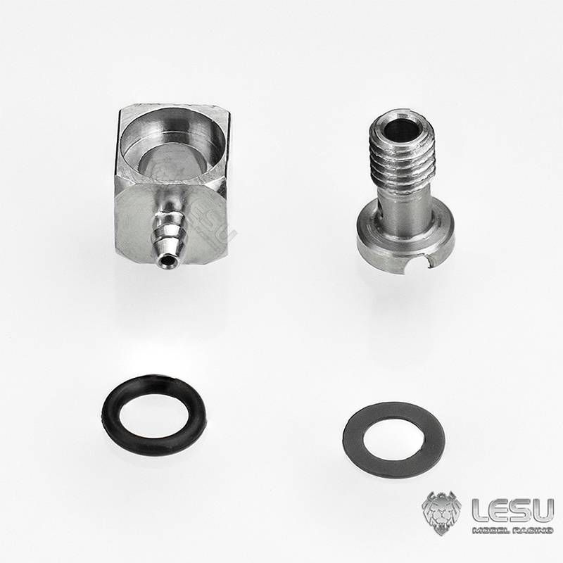 M3 hydraulic 90° elbow fitting for Ø1/2mm hose - LESU Y-1544-B