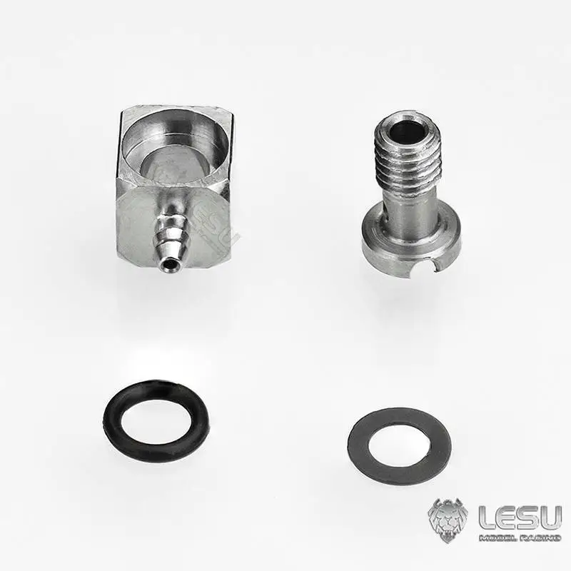 Raccord hydraulique coudé M3 pour durite Ø1/2mm - LESU Y-1544-B