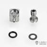 M3 hydraulic 90° elbow fitting for Ø1/2mm hose - LESU Y-1544-B