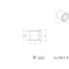 1 Bague de serrage pour durite hydraulique Ø3/2mm - LESU AN-0017-B