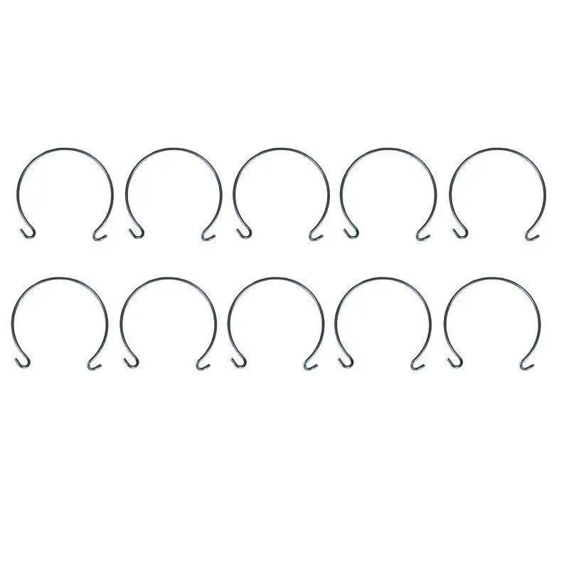 10 anneaux de voile pour mât de Ø10mm, en fil d'acier inoxydable de Ø0.5mm - Graupner 3354