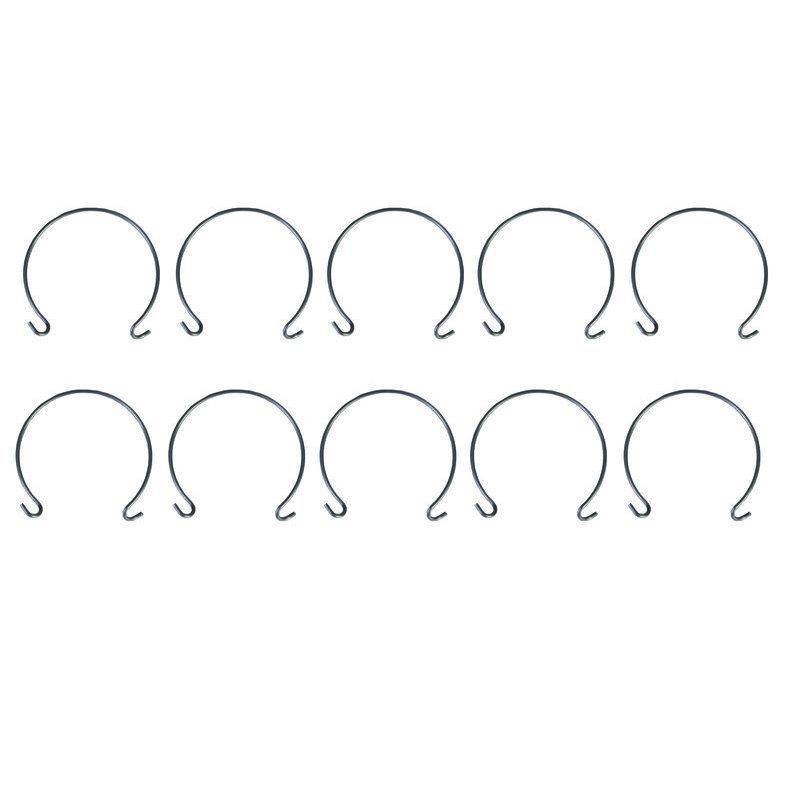 10 sail rings for a 10mm-diameter mast, made of stainless steel wire with a diameter of0.5mm - Graupner 3354
