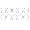 10 sail rings for a 10mm-diameter mast, made of stainless steel wire with a diameter of0.5mm - Graupner 3354