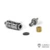 Raccord rapide hydraulique LESU - M3 pour durites Ø1,5/Ø2,5mm - Avec bague à visser - LESU Y-1517-E