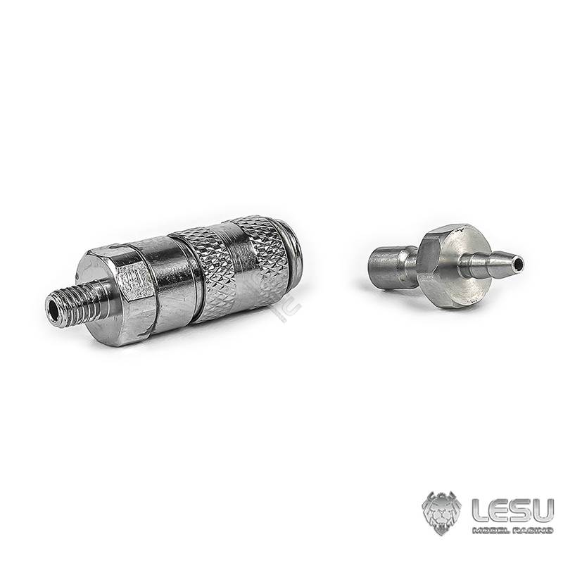 Raccord rapide hydraulique LESU - M3 pour durites Ø1,5/Ø2,5mm - Avec bague à visser - LESU Y-1517-E