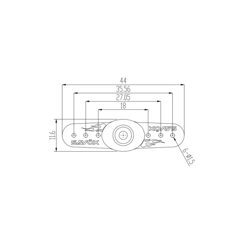 Set de 2 palonniers Savöx competition SH-50 - Savöx SX-H-SH-50