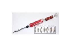 Screwdriver with 30 precision bits