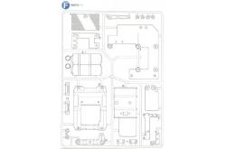 Mercedes F-battery, floor, battery holder Tamiya