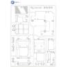 Mercedes F-battery, floor, battery holder Tamiya