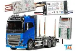 Pack Servonaut pour camion radiocommandé Tamiya Volvo FH16 Grumier