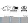 LESU 1/14 C374F Heavy Hydraulic Excavator (2nd Generation) - Lesu BA-B0001-KIT