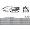 Excavatrice hydraulique lourde C374F (2ème génération) LESU 1/14 - Lesu BA-B0001-KIT
