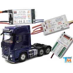 Pack Servonaut pour camion radiocommandé Tamiya Actros 6x4 1/14