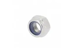 20 Nuts NYLSTOP M2, white-zinc-plated, DIN 985
