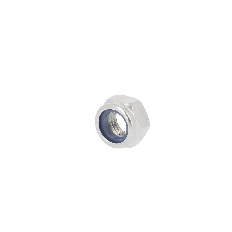 20 Nuts NYLSTOP M2, white-zinc-plated, DIN 985