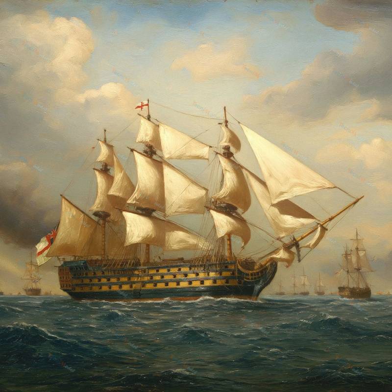 Maquette en bois du HMS Victory à l'échelle 1/87 - OCCRE 15008