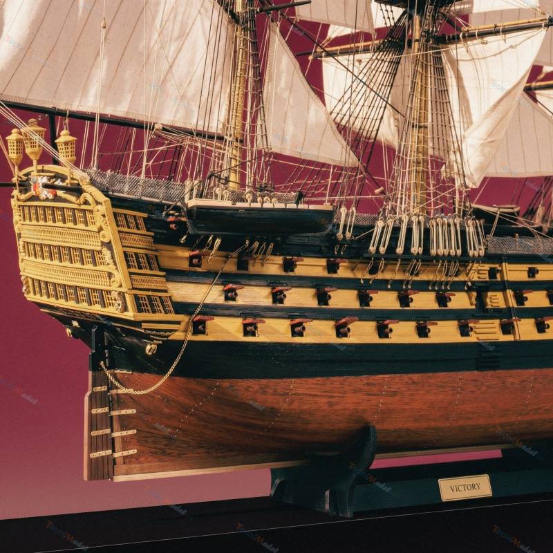 Maquette en bois du HMS Victory à l'échelle 1/87 - OCCRE 15008