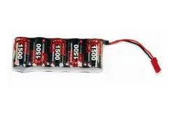 1 Pack d'accu de réception NiMh 6V 1600mAh avec prise BEC - A2Pro Z03N5150S