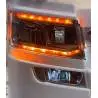 Pair of front lights for Tamiya SCANIA 770 S with orange daytime running lights
