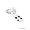 Paire de projecteurs carrés 8,1x8,1mm 1/14 Lesu avec led CMS - LESU S-1323