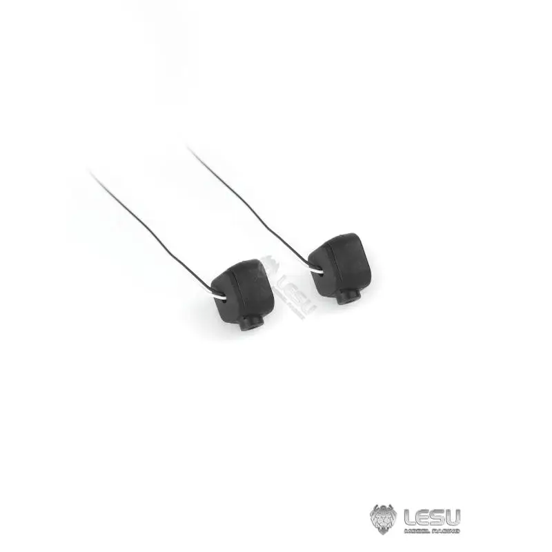 Paire de projecteurs carrés 8,1x8,1mm 1/14 Lesu avec led CMS - LESU S-1323